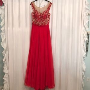 Sherri Hill Red Evening Gown